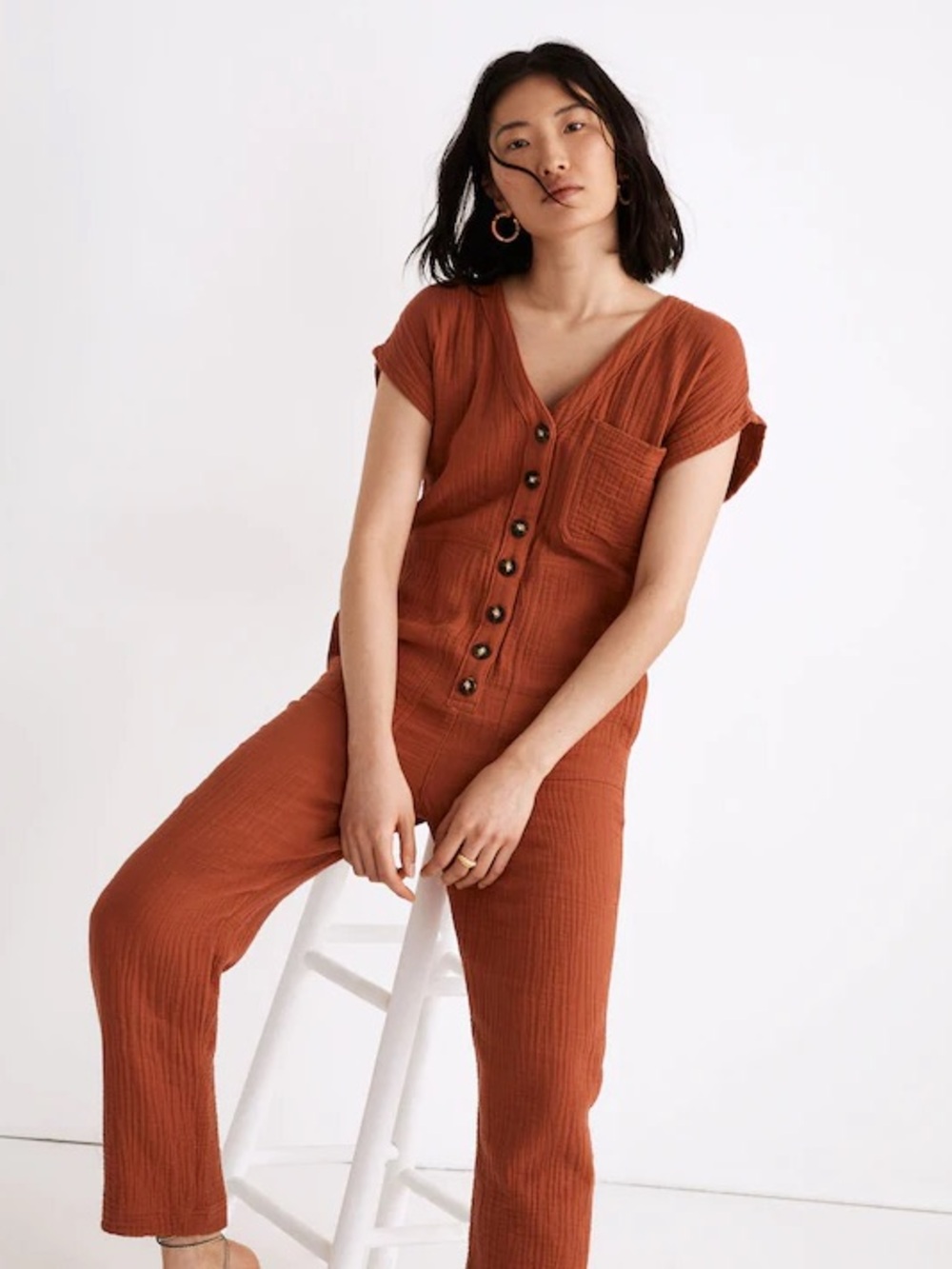 Madewell | Lightspun Cap Sleeve Jumpsuit, M